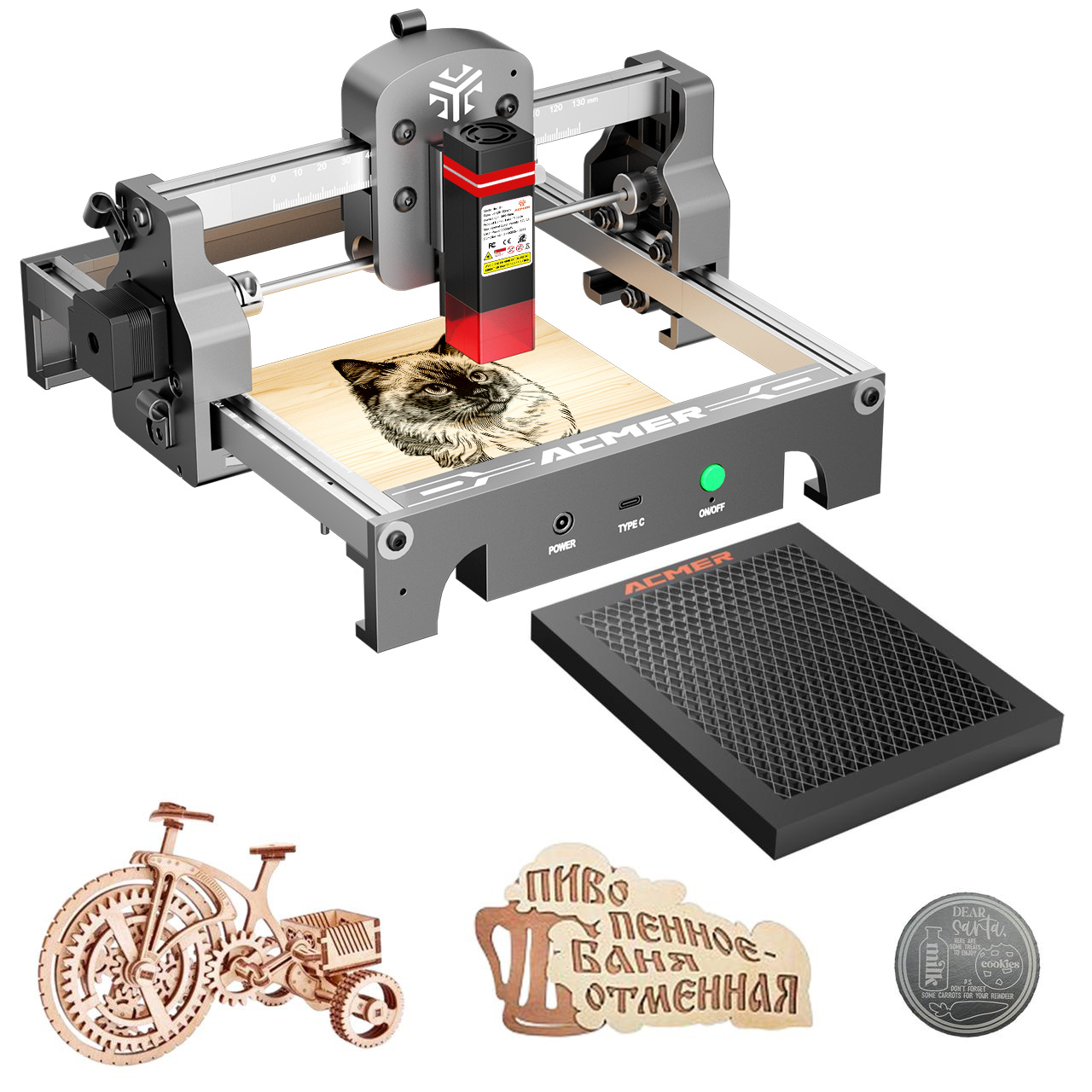 Mini Laser Engraver Cnc Router - ACMER Mini Portable Laser Engraver DIY