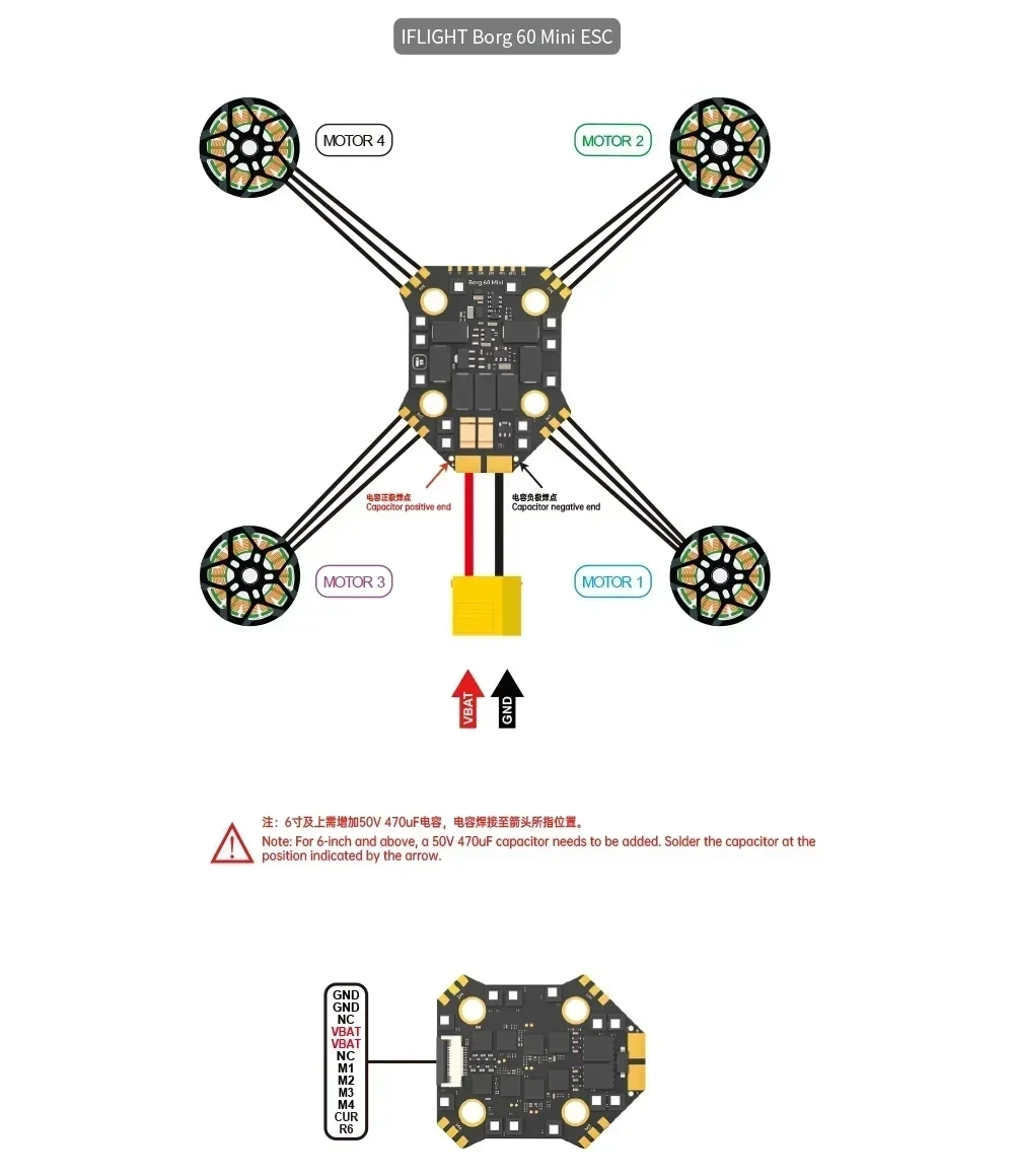 Iflight Borg F7 Mini Stack Wit - Fpv Flight Controller F7 Stack 60A recension och pris