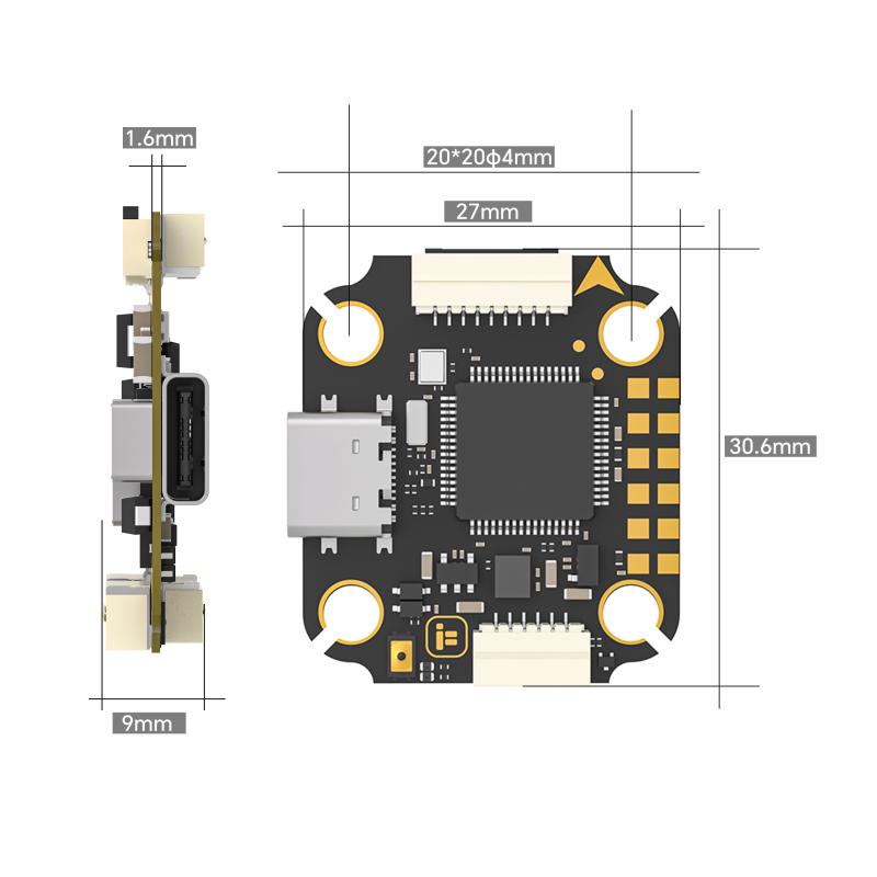 Iflight Borg F7 Mini Stack Wit - Fpv Flight Controller F7 Stack 60A recension och pris