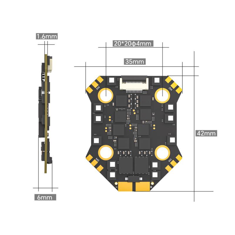 Iflight Borg F7 Mini Stack Wit - Fpv Flight Controller F7 Stack 60A recension och pris