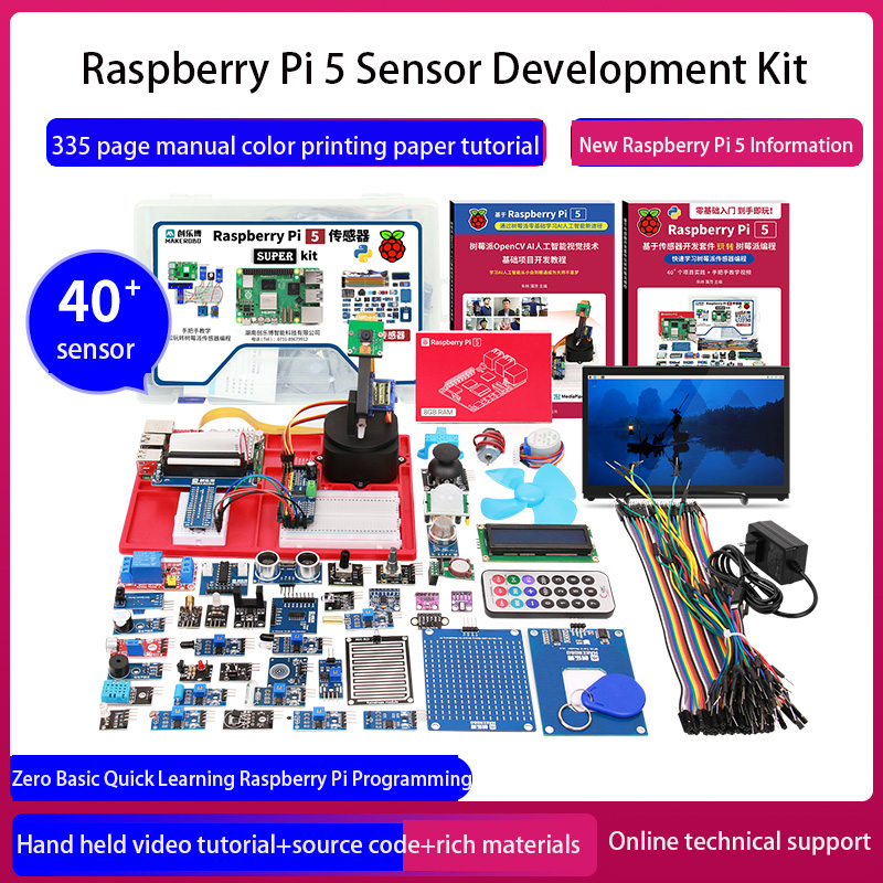 Raspberry Pi 5 Sensor Developm - Raspberry Pi 5 8Gb Kit recension och pris