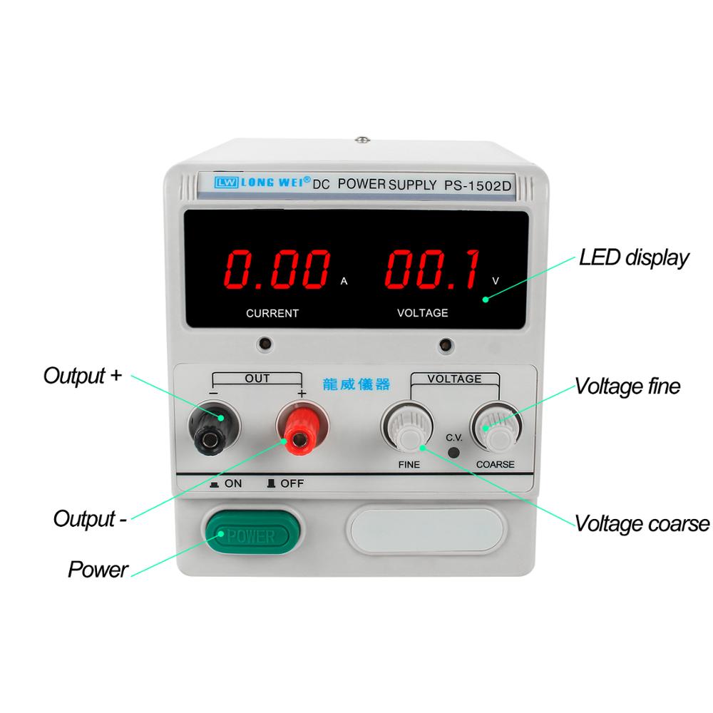 LW PS-1502D 1503D  PS-1505D 15 - Linear Lab Power Supply Adjustable recension och pris